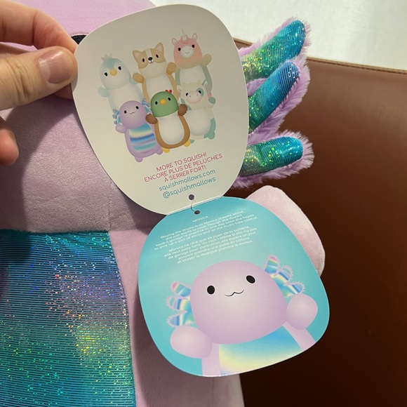 Monica the Lavender Axolotl 18” Squishmallow HugMee - Picture 5 of 10
